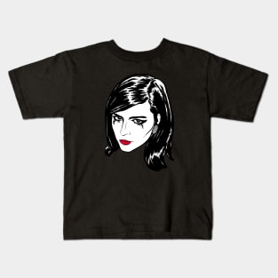 Mia "Red Lips" Mascara Kids T-Shirt